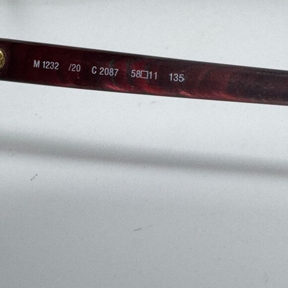 Silhouette Eyeglasses Frames M1232 20 2087 Brown Rectangular 58-11-135 H16554 - Picture 6 of 7